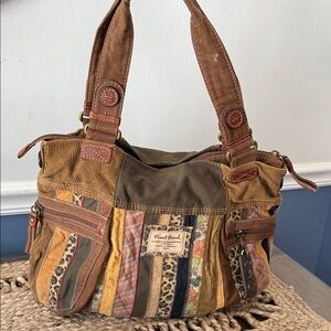 Fossil Multicolor Patchwork Shoulder Bag